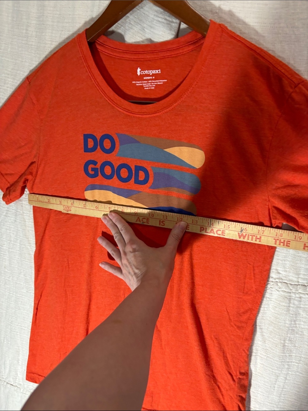 Cotopaxi Women’s Do Good Stripe Organic Cotton Blend Tee Medium EUC Gorpcore - Picture 4 of 6